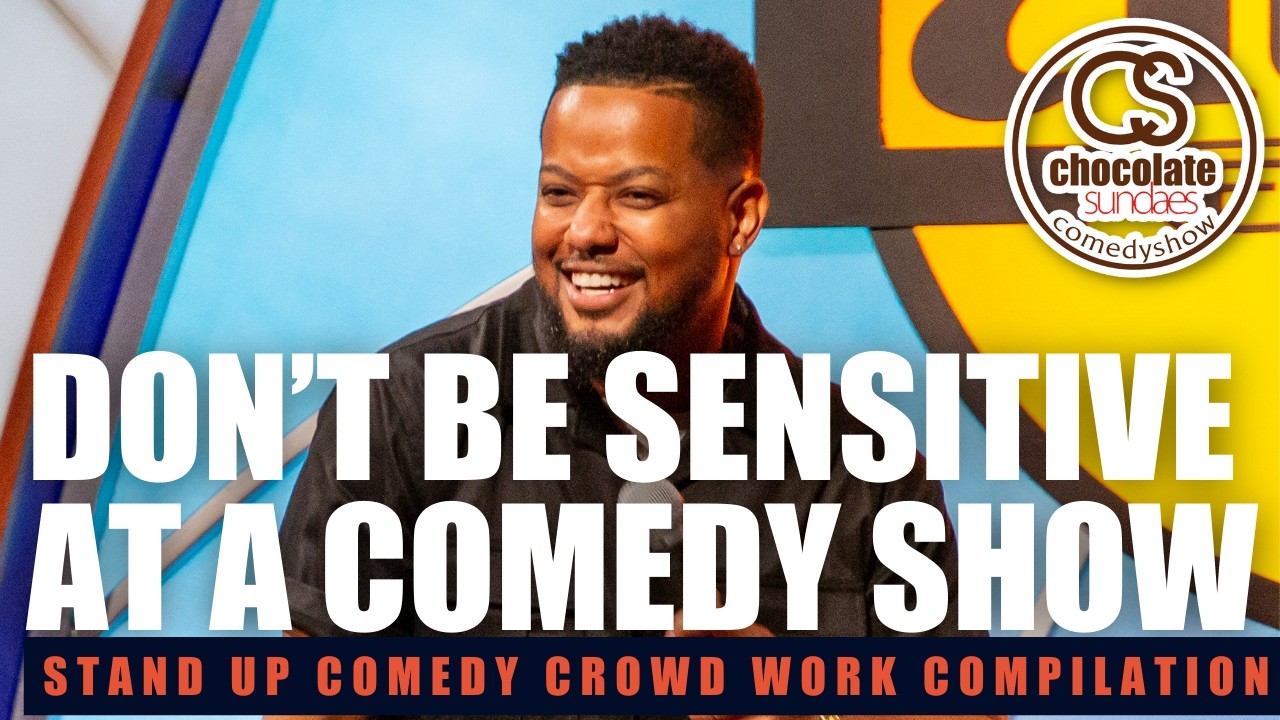 Ron G doing crowd work at Chocolate Sundaes Comedy