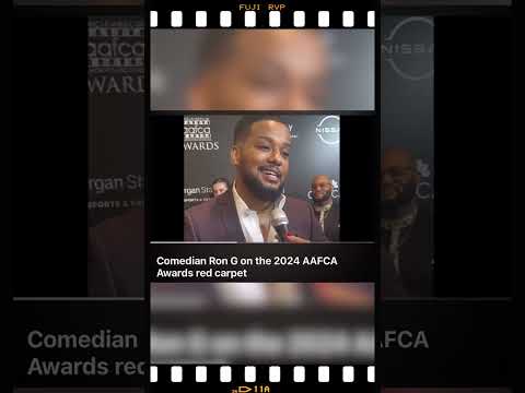 Ron G being interviewed on an awards carpet
