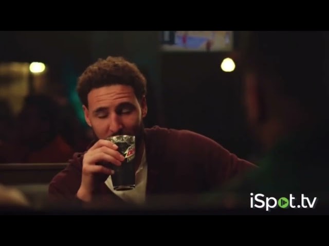 Klay Thompson in a national commercial featuring Ron G